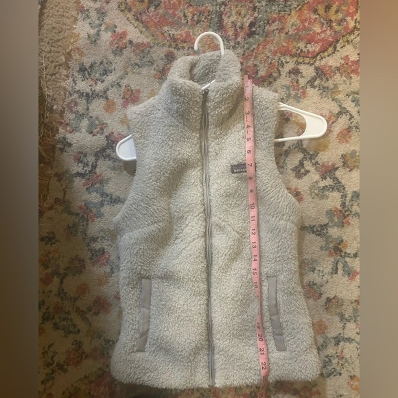 Patagonia Women's Los Gatos Fleece Vest XS Drifter Grey sherpa fuzzy full zip - Picture 5 of 5